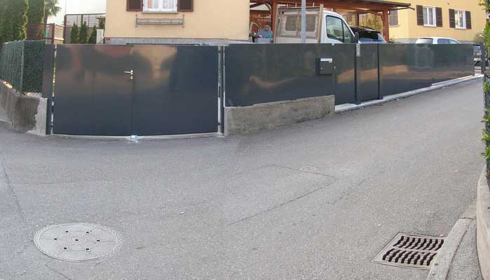 Cancello telescopico 8 mt automazione Easy Gate System Double Power strada 2° pendenza a Lugano (CH)